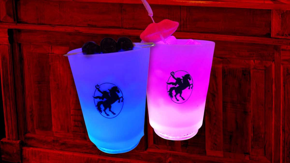 Beverages in Light Up Souvenir Cup